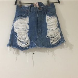 LF - Furst of a Kind Jean Skirt